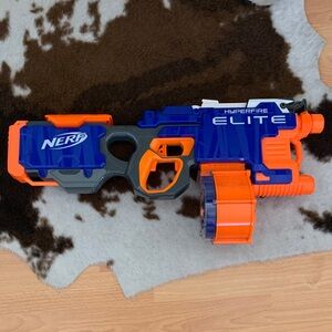 Nerf Elite HyperFire Blaster - Blue and Orange